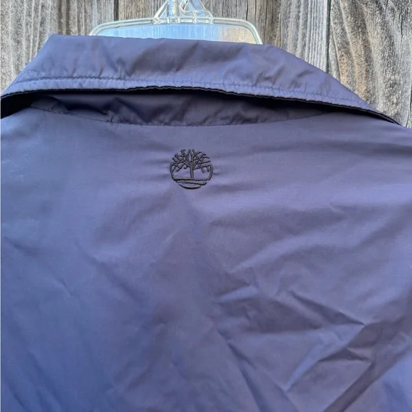 Timberland Navy Blue Weathergear Full-Zip Rain Jacket/windbreaker size medium - Picture 8 of 14
